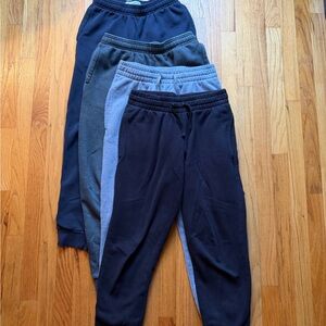 Men’s Jogger Pants Set - Black and Gray, size small